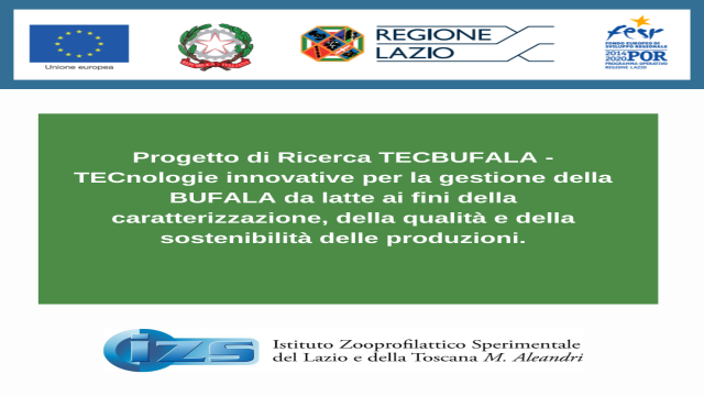 “Tecnologie innovative per la gestione della bufala da latte ai fini della caratterizzazione, della qualità e della sostenibilità delle produzioni – TecBufala”